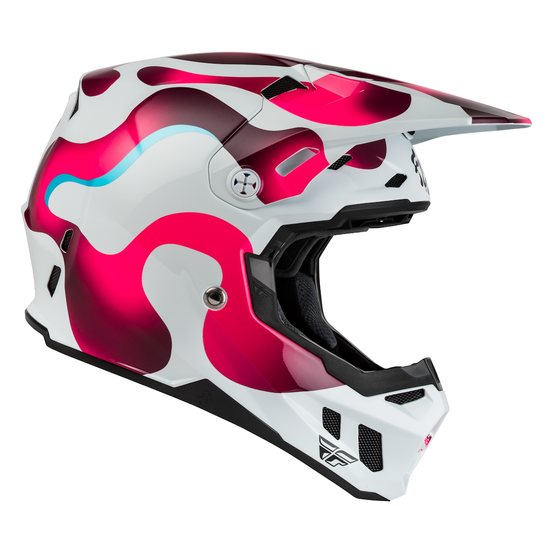 Fly Racing Formula CC Vibe MX Helmet White/Pink/Blue