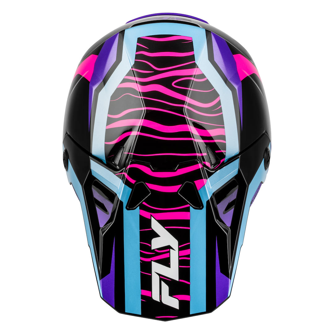 Fly Racing Formula CP Charge MX Helmet Black/Purple/Pink/Blue