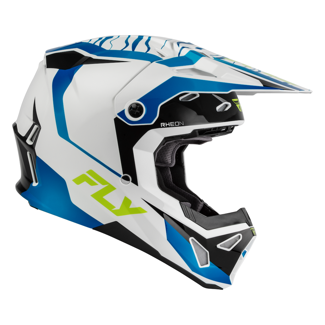 Fly Racing Formula CP Charge MX Helmet White/Blue/Black