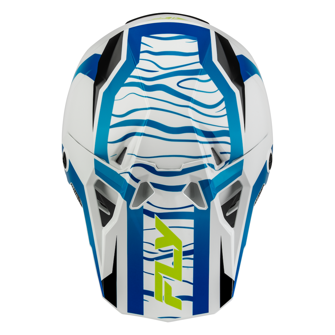 Fly Racing Formula CP Charge MX Helmet White/Blue/Black