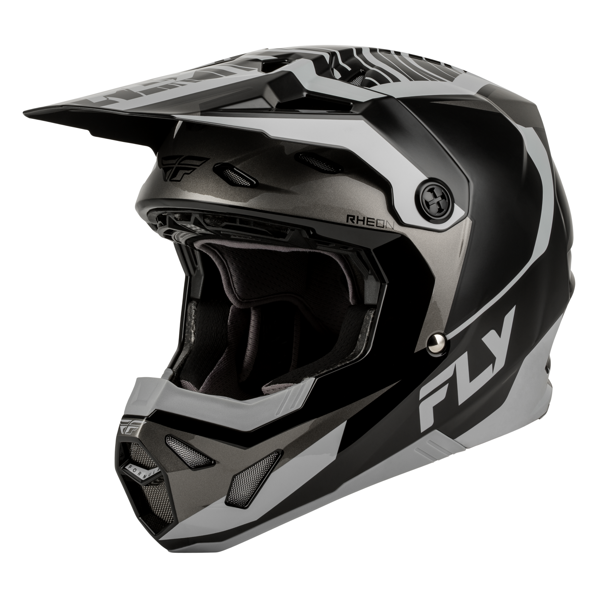 Fly Racing Formula CP Charge MX Helmet Black/Grey/Light Grey