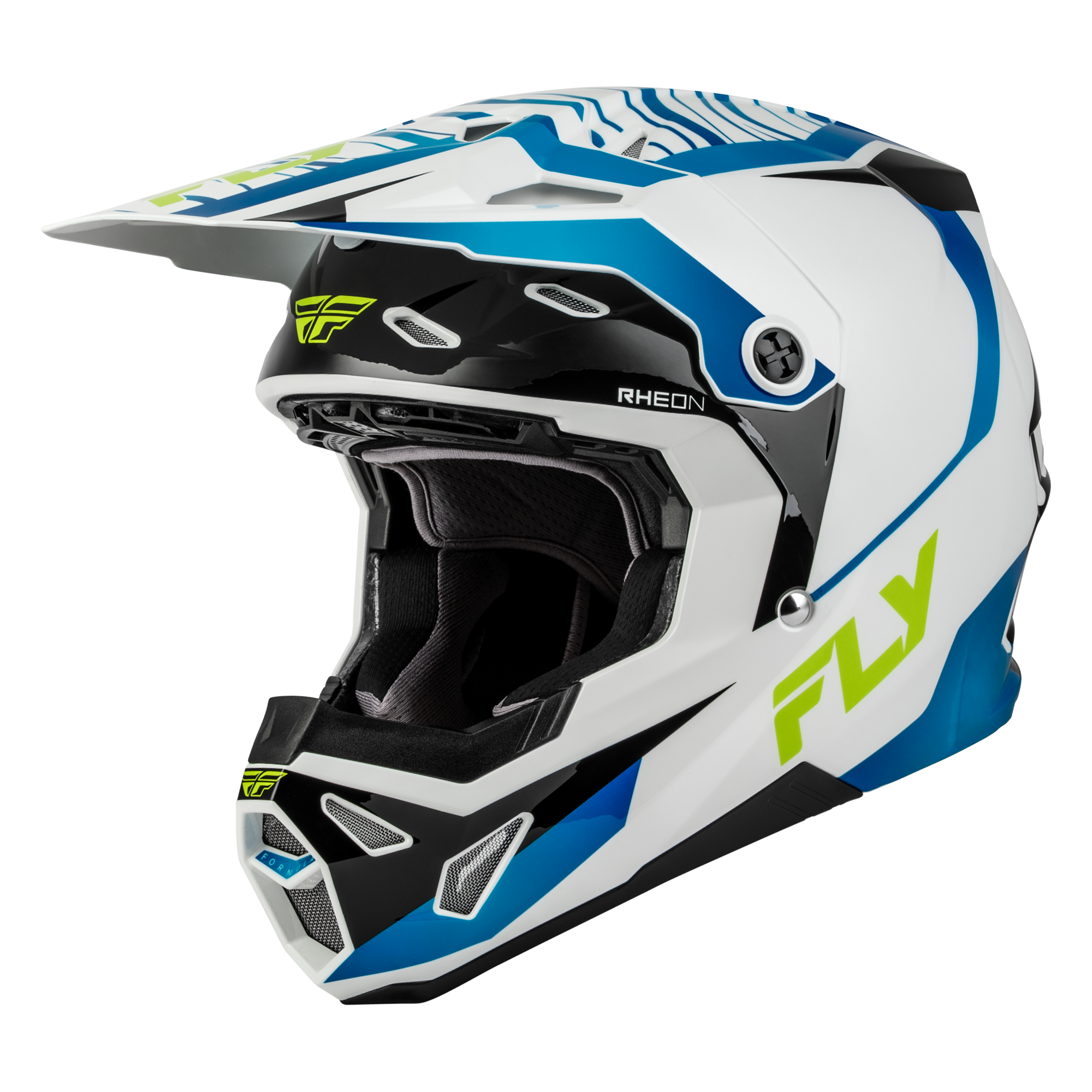 Fly Racing Formula CP Charge MX Helmet White/Blue/Black