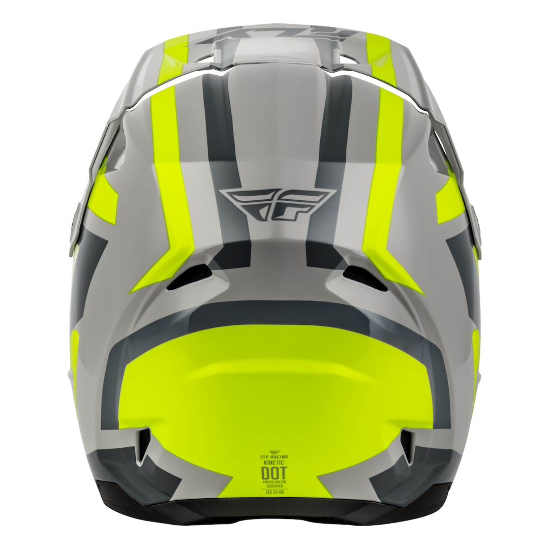 Fly Racing Kinetic Sync MX Helmet Grey/Hi-Vis