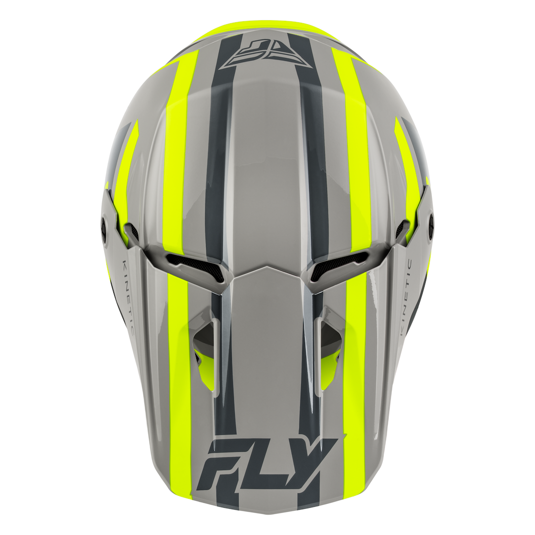 Fly Racing Kinetic Sync MX Helmet Grey/Hi-Vis