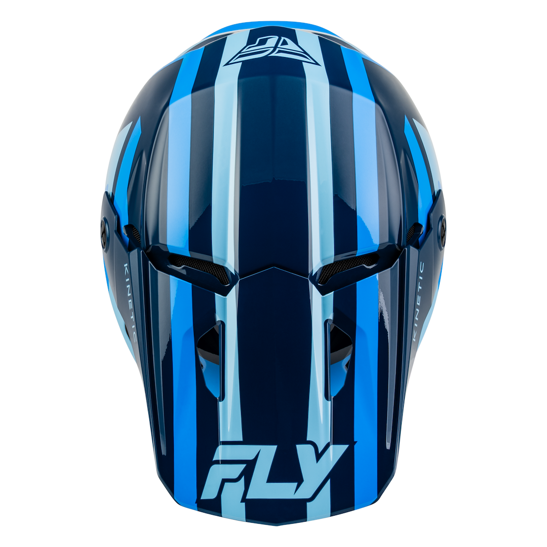 Fly Racing Kinetic Sync MX Helmet Navy/Blue/Light Blue
