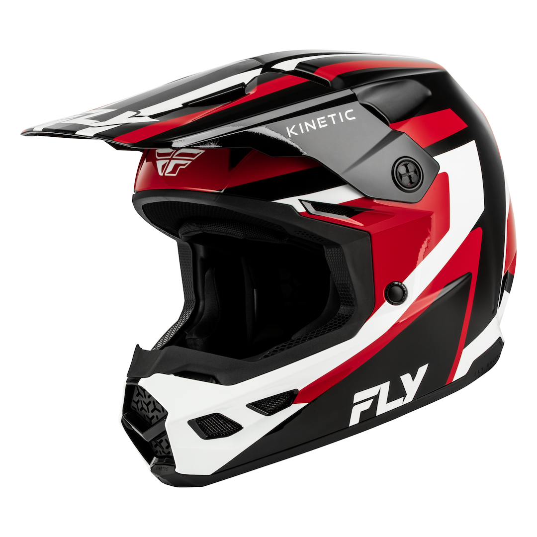 Fly Racing Kinetic Sync MX Helmet Black/Red/White