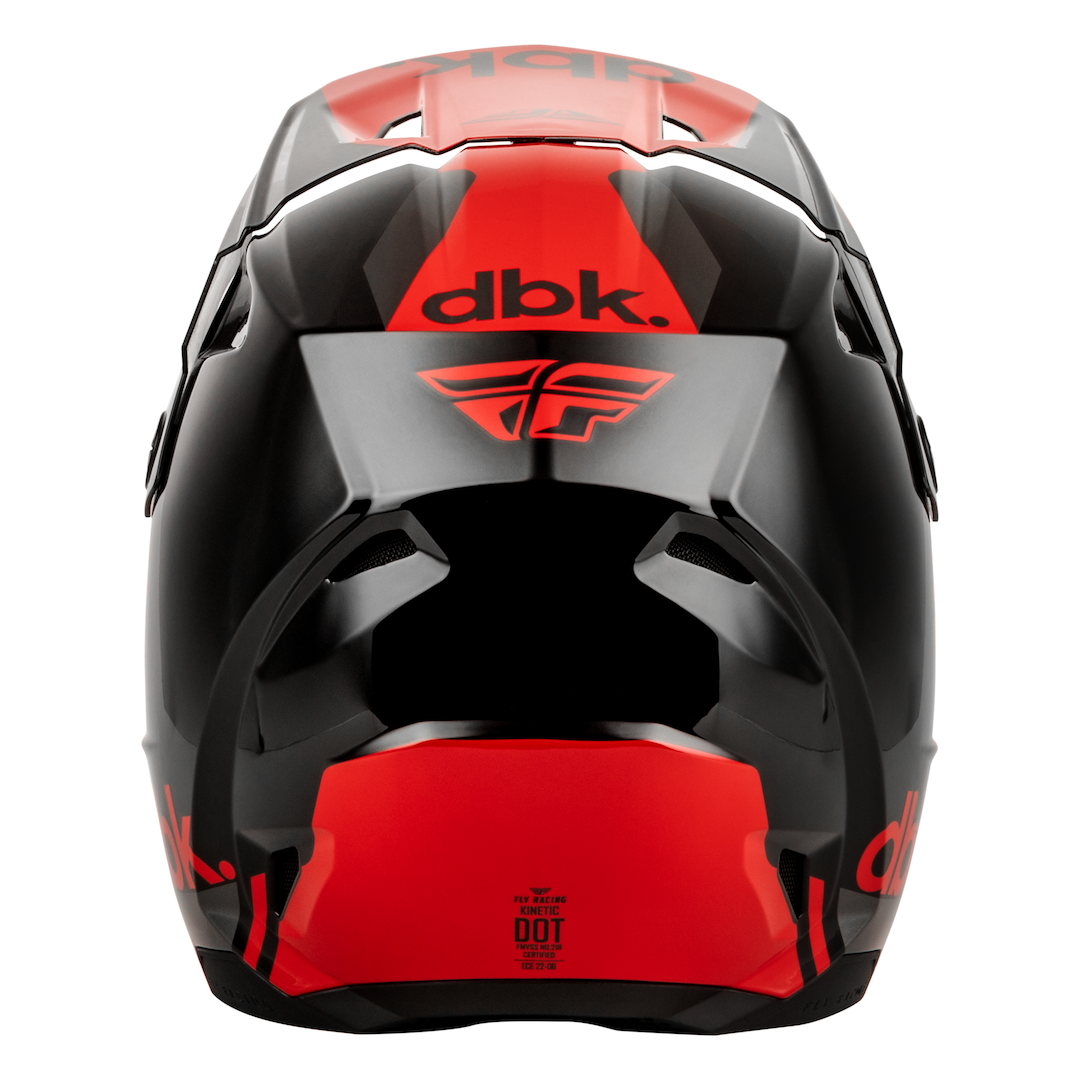 Fly Racing Kinetic DBK7 MX Helmet Black/Red/Grey