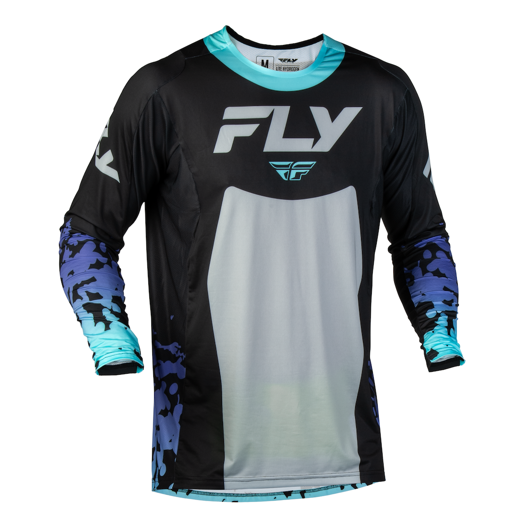Fly Racing Lite Flake 2027 MX Kit Combo Black/Grey/Multi