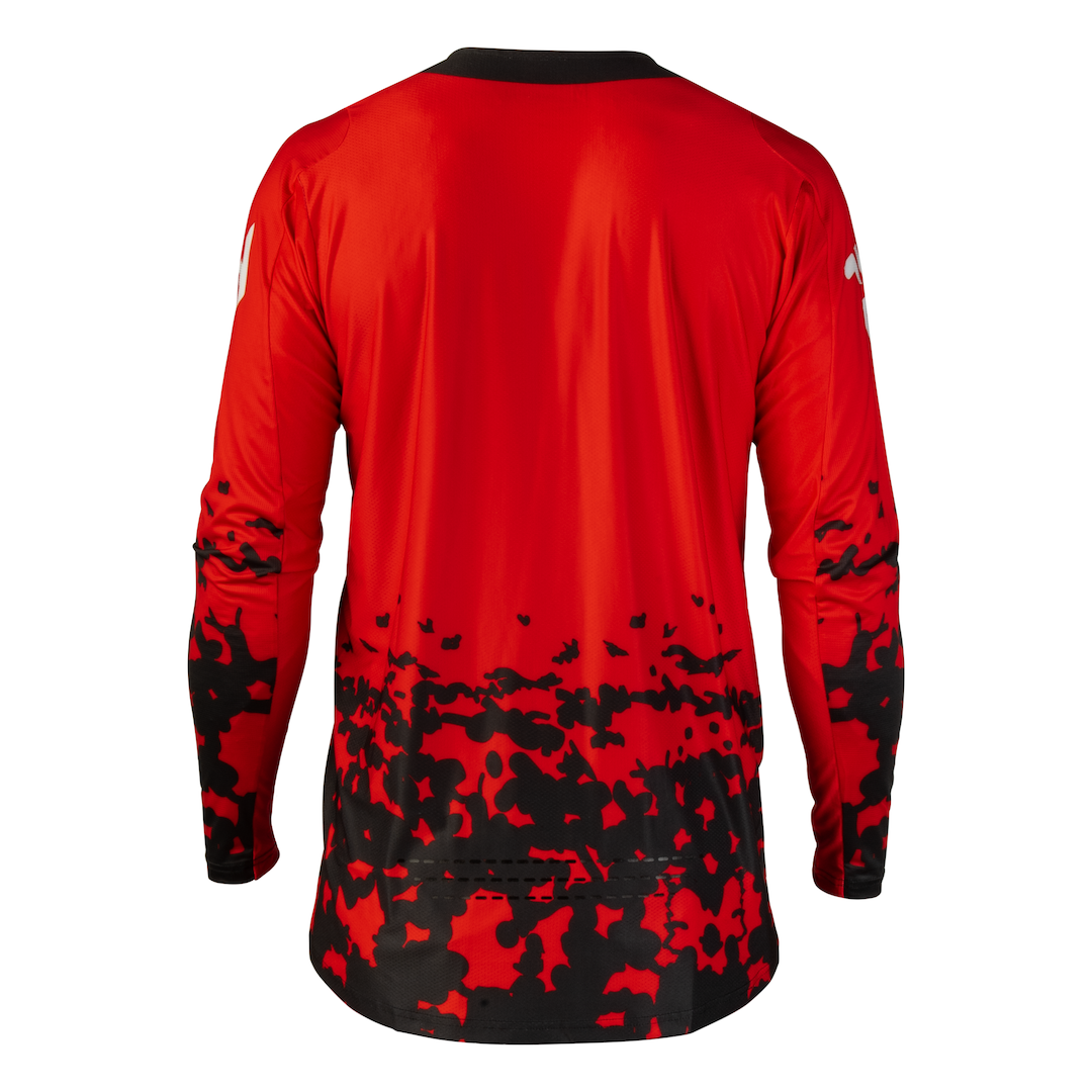 Fly Racing Lite Flake 2027 MX Kit Combo Red/Grey/Black