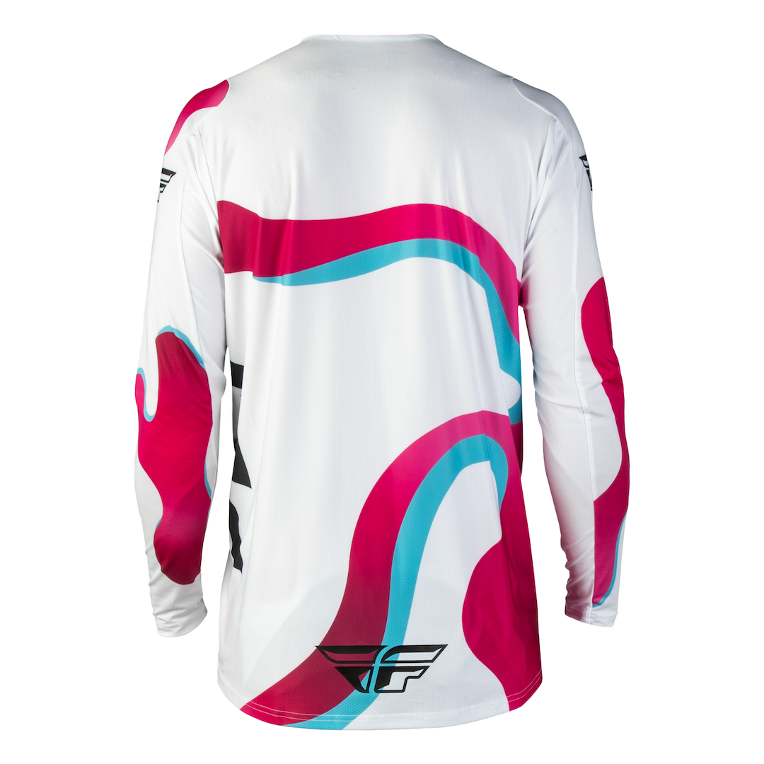 Fly Racing Lite Vibe 2027 MX Kit Combo White/Pink/Blue