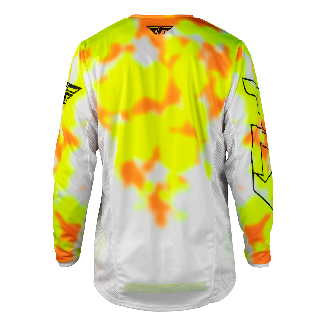 Fly Racing Kinetic Blur 2027 MX Kit Combo White/Hi-Vis/Orange