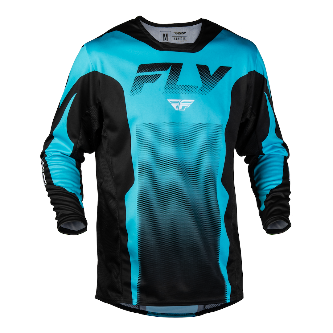 Fly Racing Kinetic Fade 2027 MX Kit Combo Blue/Black/White