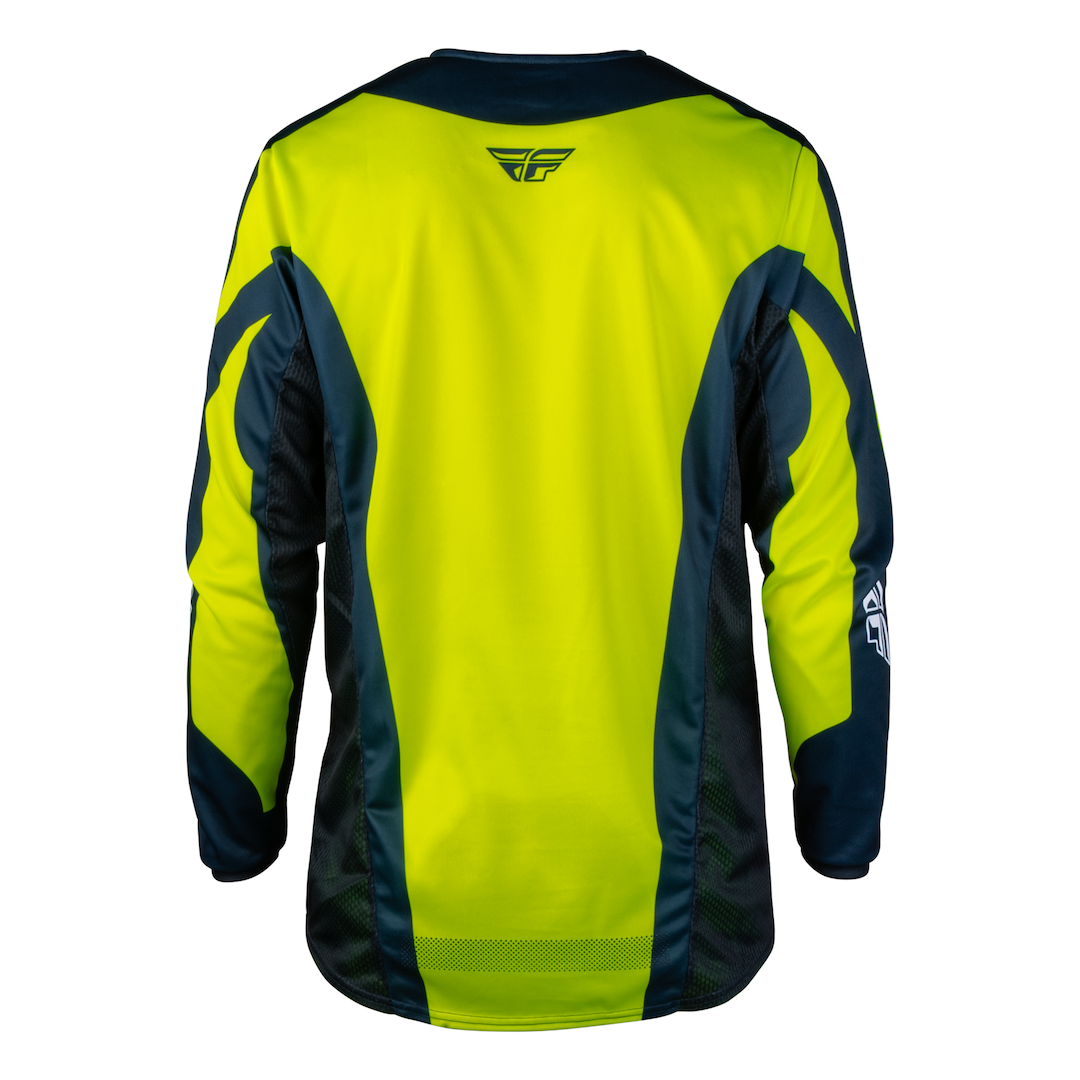 Fly Racing Kinetic Fade 2027 MX Kit Combo Hi-Vis/Navy/White