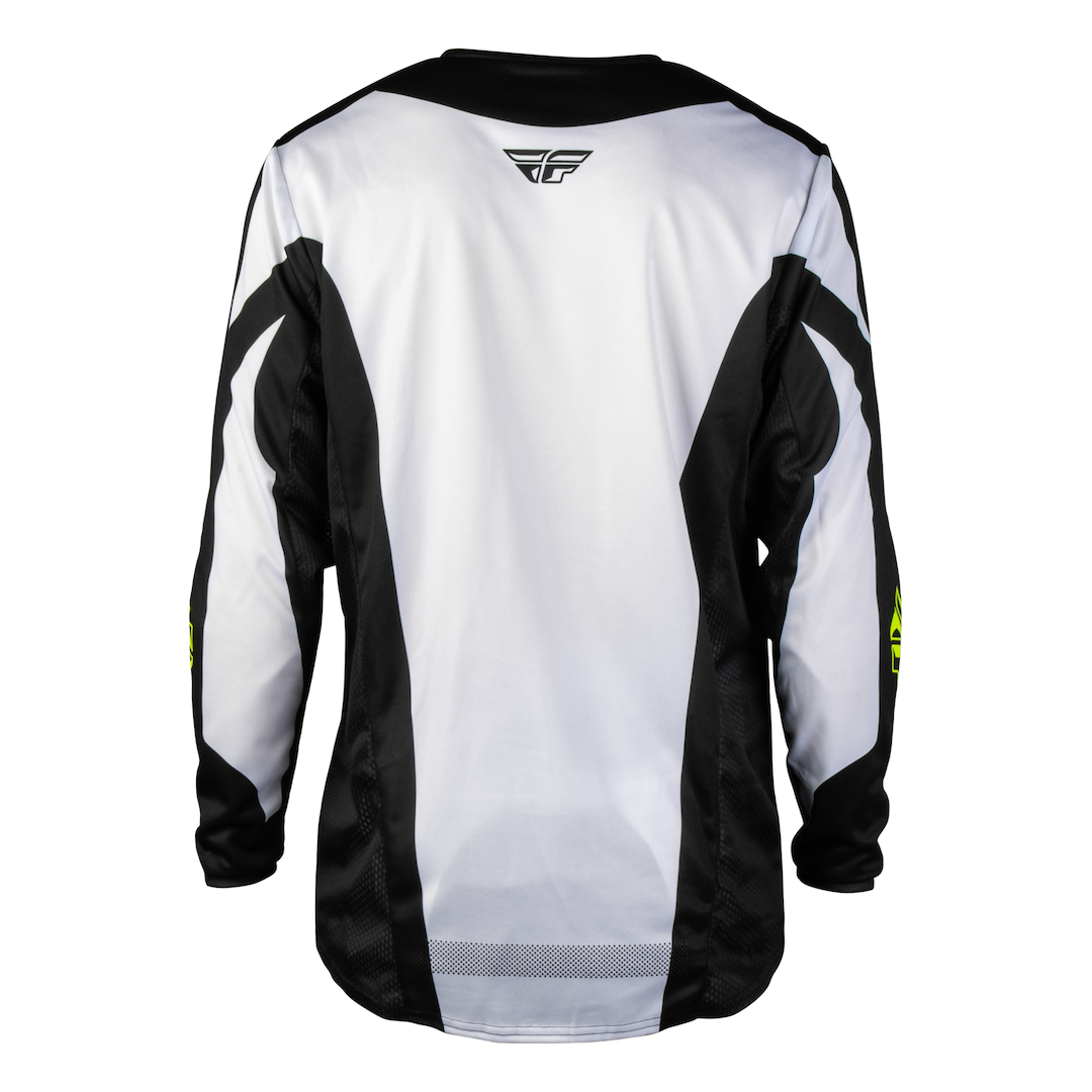 Fly Racing Kinetic Fade 2027 MX Kit Combo White/Black/Hi-Vis