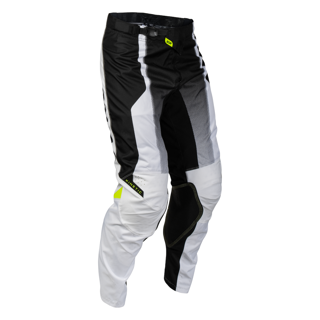 Fly Racing Kinetic Fade 2027 MX Kit Combo White/Black/Hi-Vis