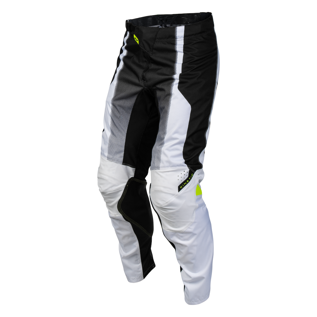Fly Racing Kinetic Fade 2027 MX Kit Combo White/Black/Hi-Vis