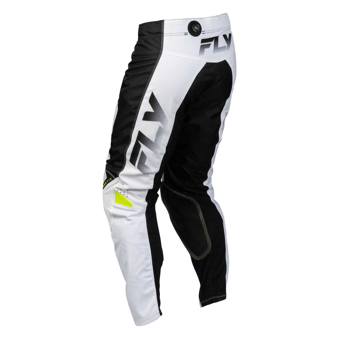 Fly Racing Kinetic Fade 2027 MX Kit Combo White/Black/Hi-Vis