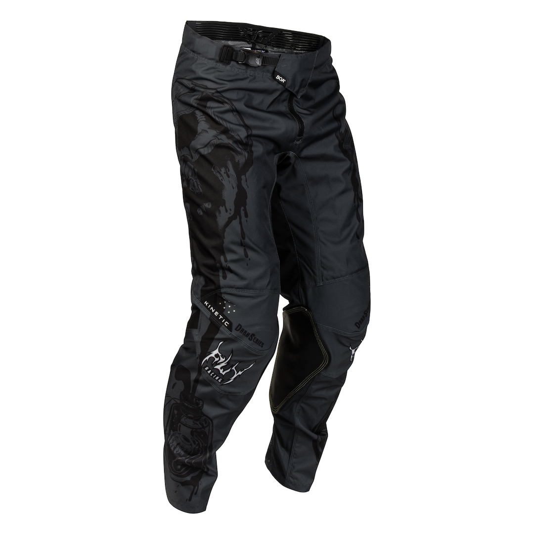 Fly Racing Kinetic Dark Series 2027 MX Kit Combo Black/Grey