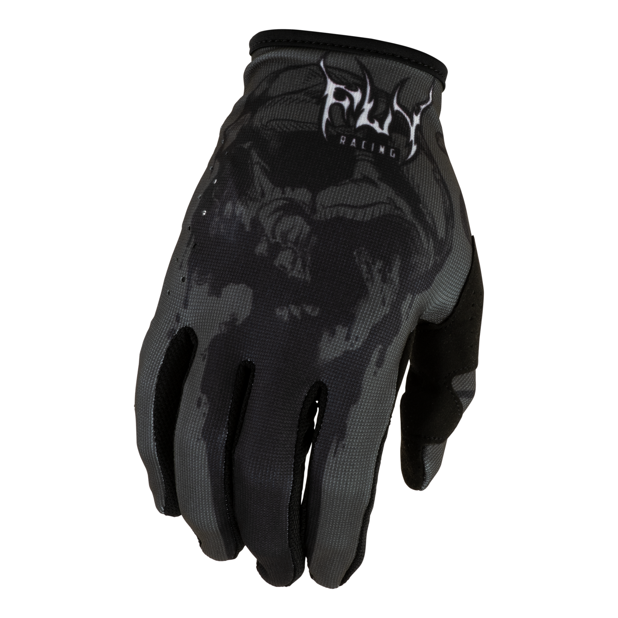 Fly Racing Lite Dark Series 2027 MX Gloves Grey/Black