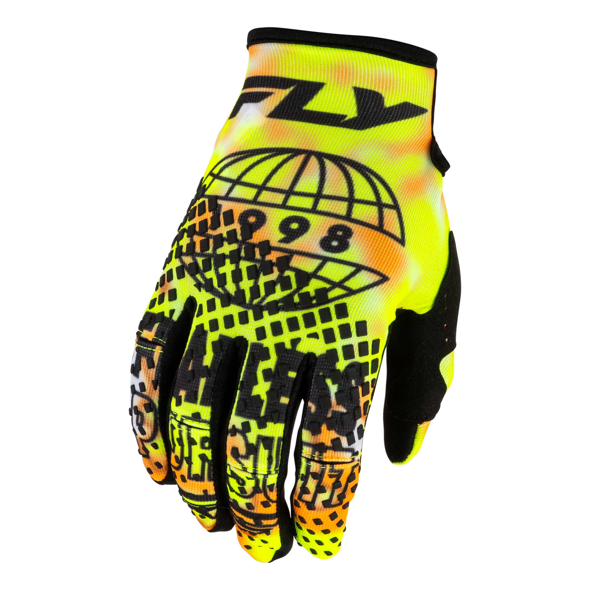 Fly Racing Kinetic Blur 2027 MX Gloves White/Hi-Vis/Orange