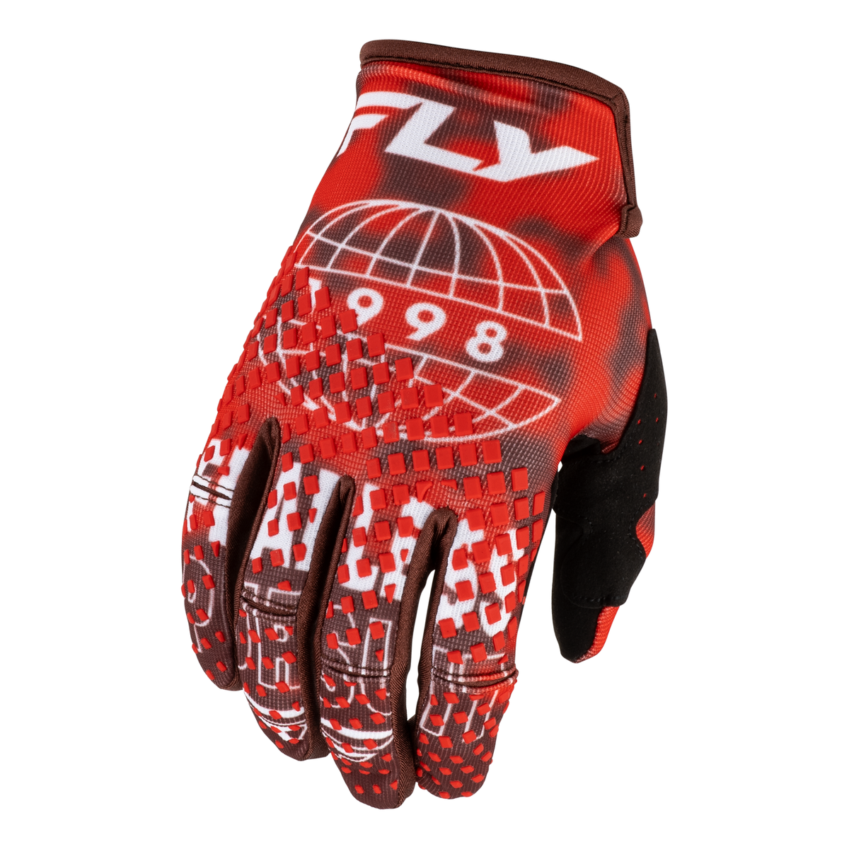 Fly Racing Kinetic Blur 2027 MX Gloves Red/Maroon