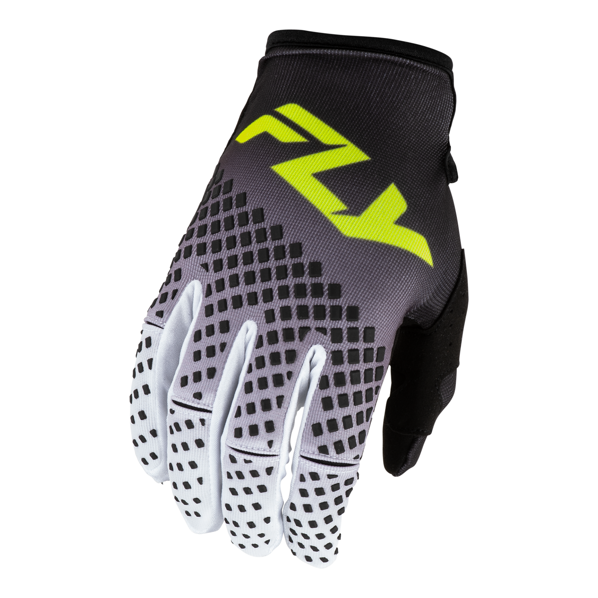 Fly Racing Kinetic Fade 2027 MX Gloves Black/White/Hi-Vis