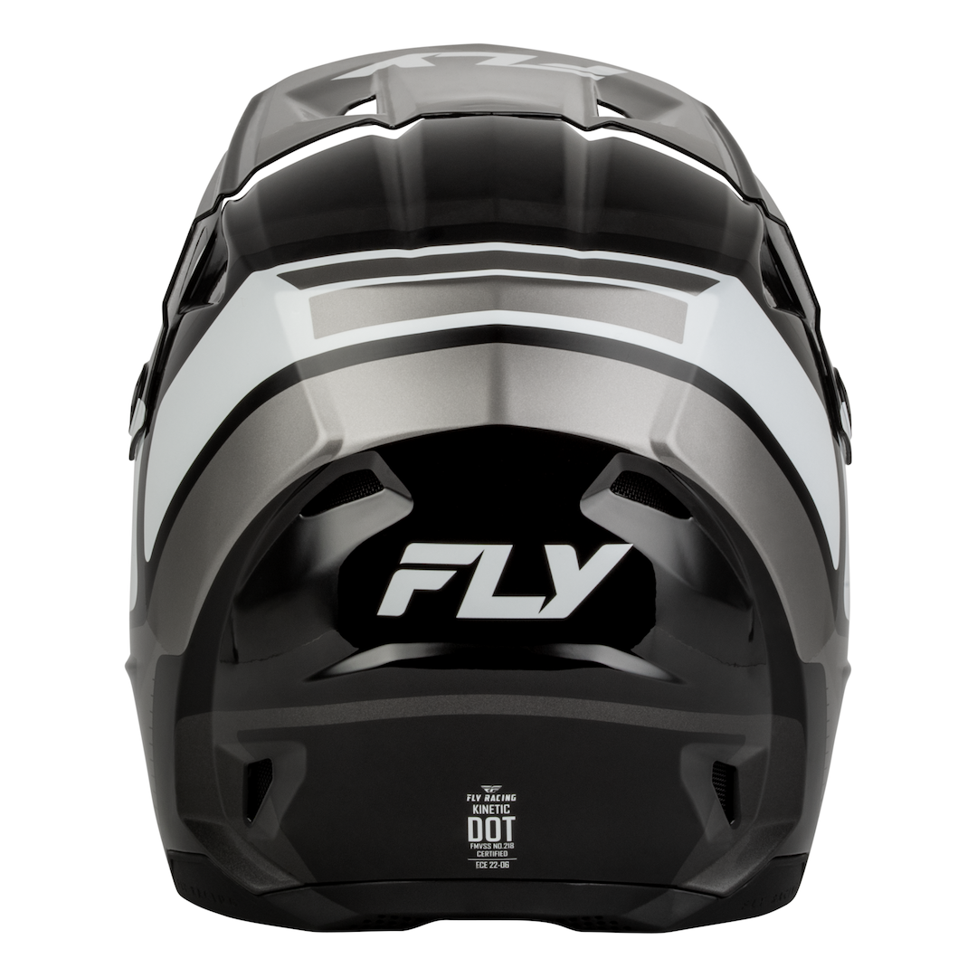 Fly Racing YOUTH Kinetic Scrap MX Helmet Black/White/Grey