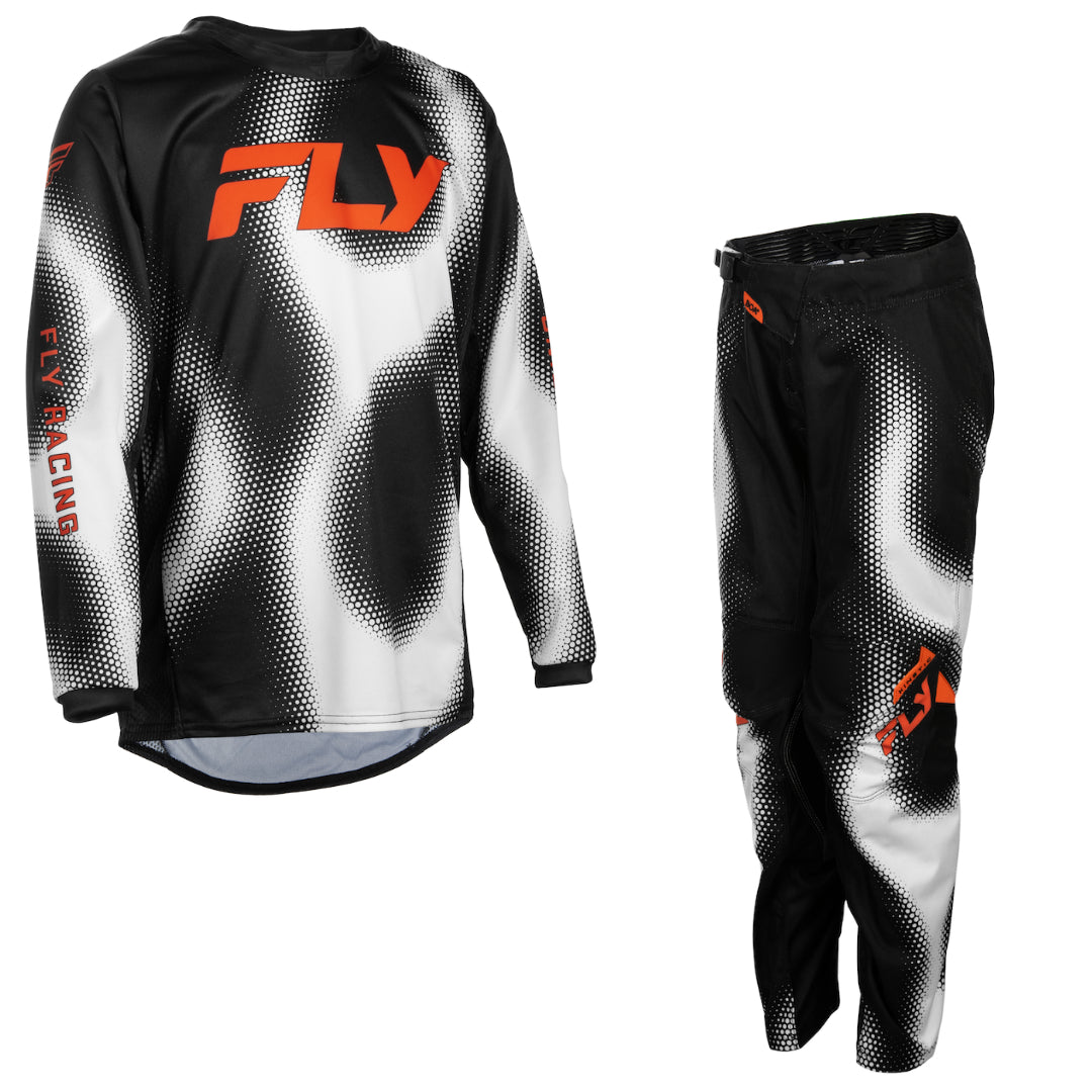 Fly YOUTH Kinetic Torch 2027 MX Kit Combo Black/White/Orange