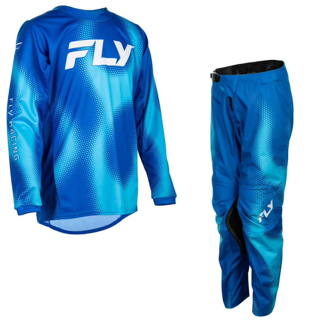 Fly YOUTH Kinetic Torch 2027 MX Kit Combo Light Blue/Blue