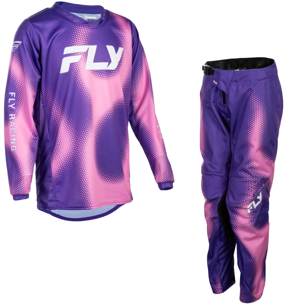 Fly YOUTH Kinetic Torch 2027 MX Kit Combo Purple/Pink