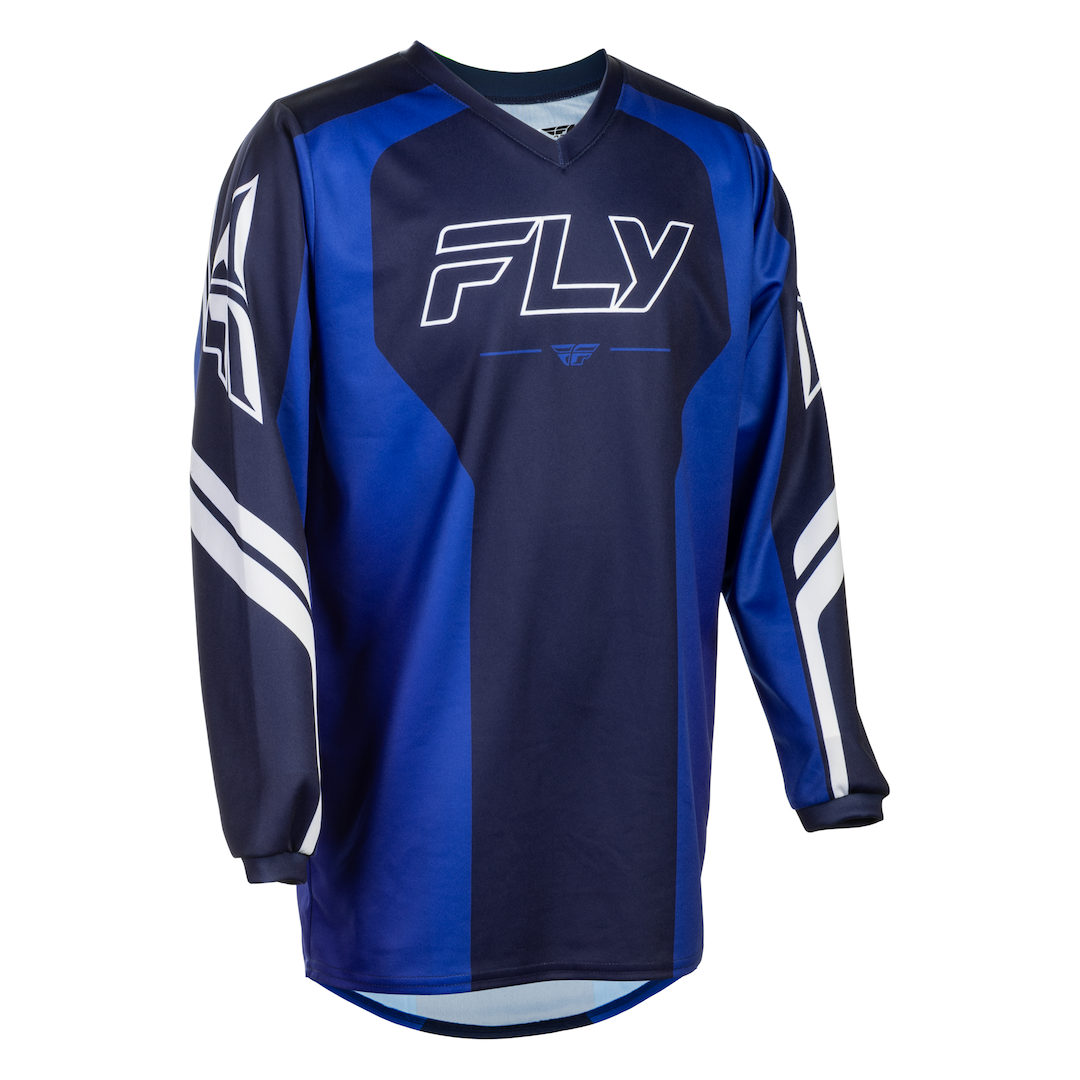 Fly YOUTH F-16 Raze 2027 MX Kit Combo Navy/Blue/White