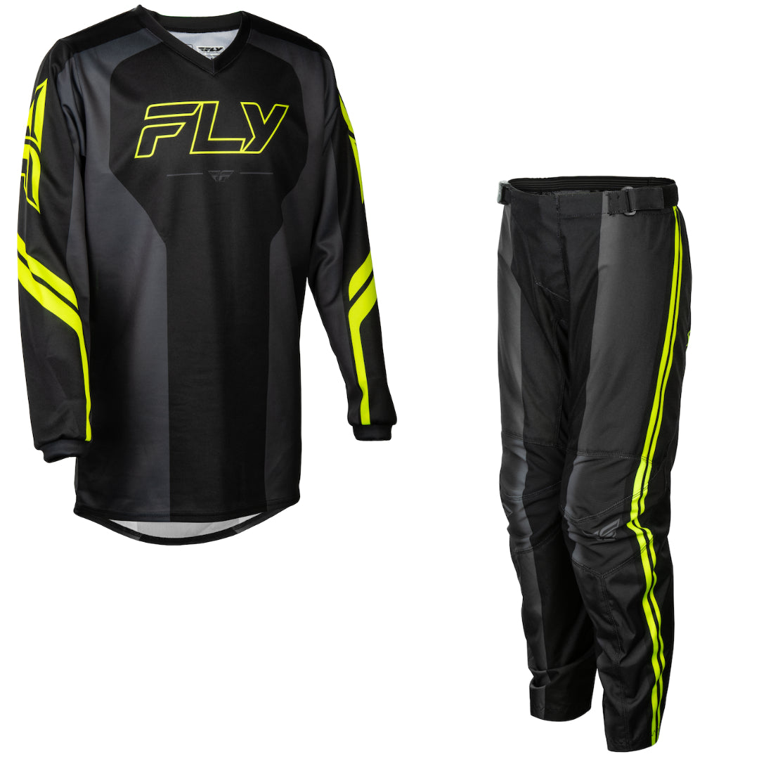 Fly YOUTH F-16 Raze 2027 MX Kit Combo Black/Grey