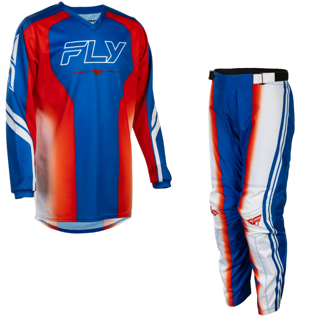Fly YOUTH F-16 Raze 2027 MX Kit Combo Red/White/Blue
