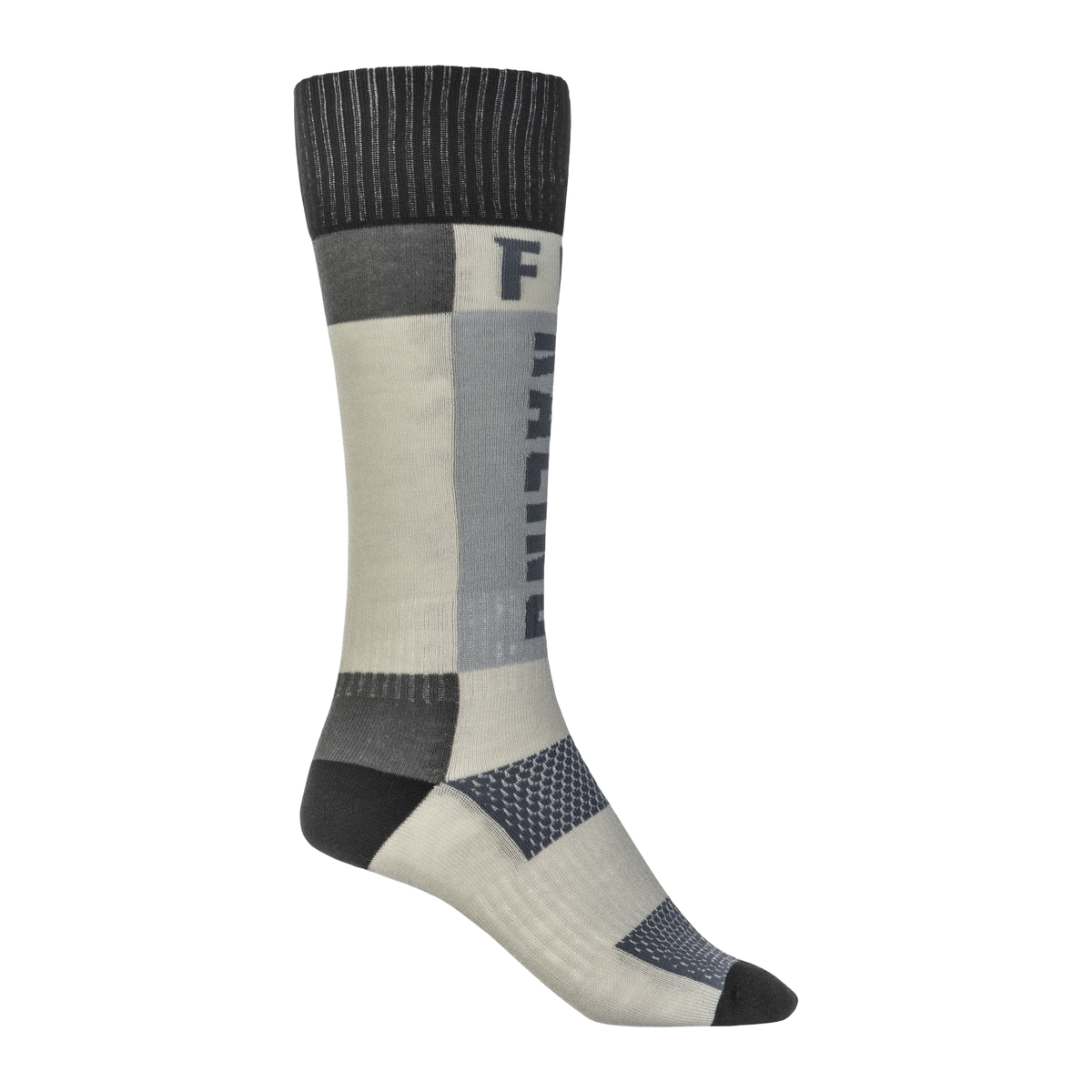 Fly Racing MX Sock Thick Grey/Black