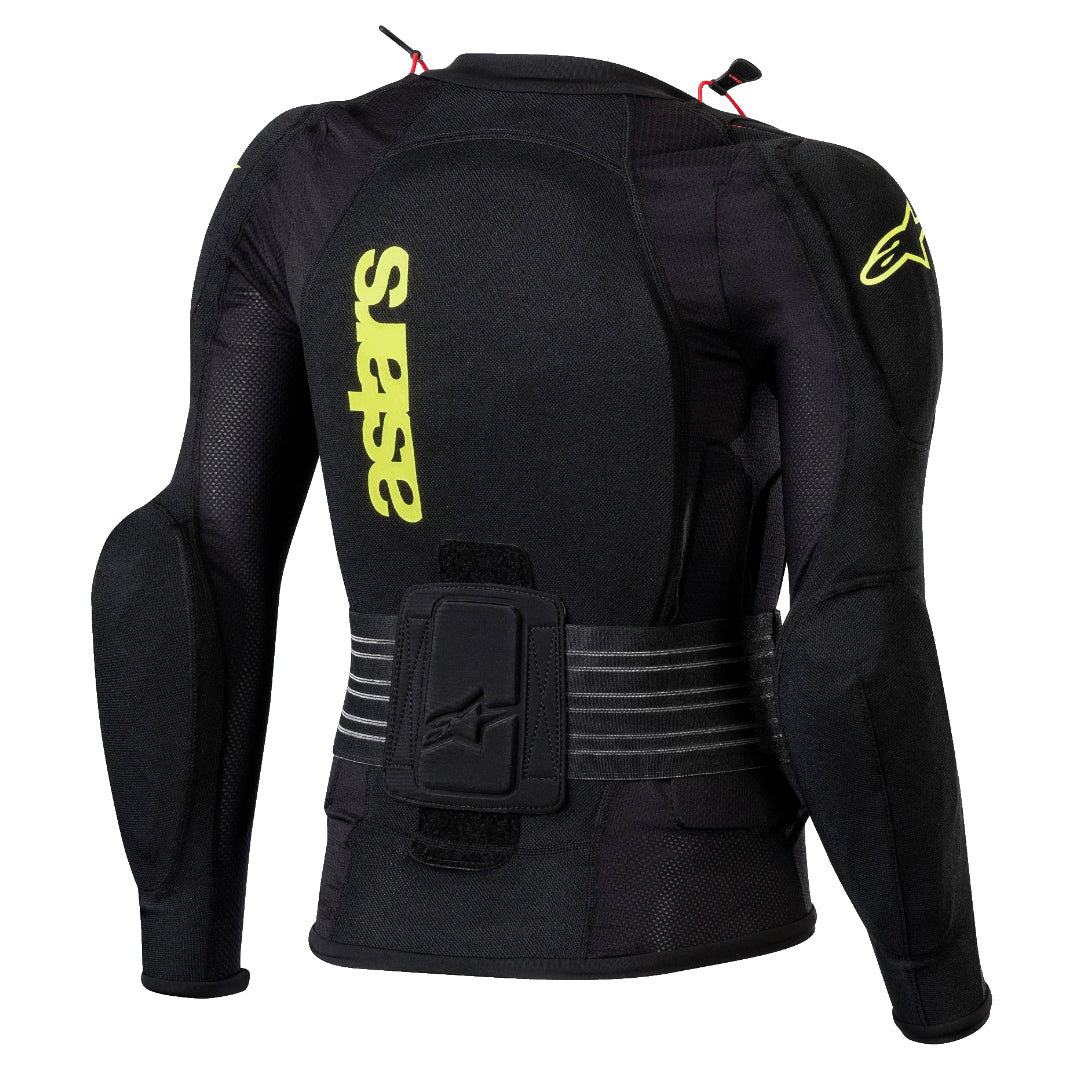 Alpinestars YOUTH Bionic Plus Protection Jacket - Long Sleeve Black/Yellow Fluo