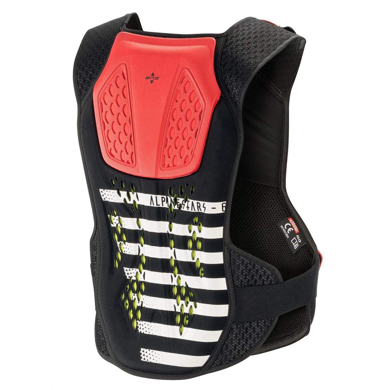 Alpinestars Sequence Chest Protector Black White Red