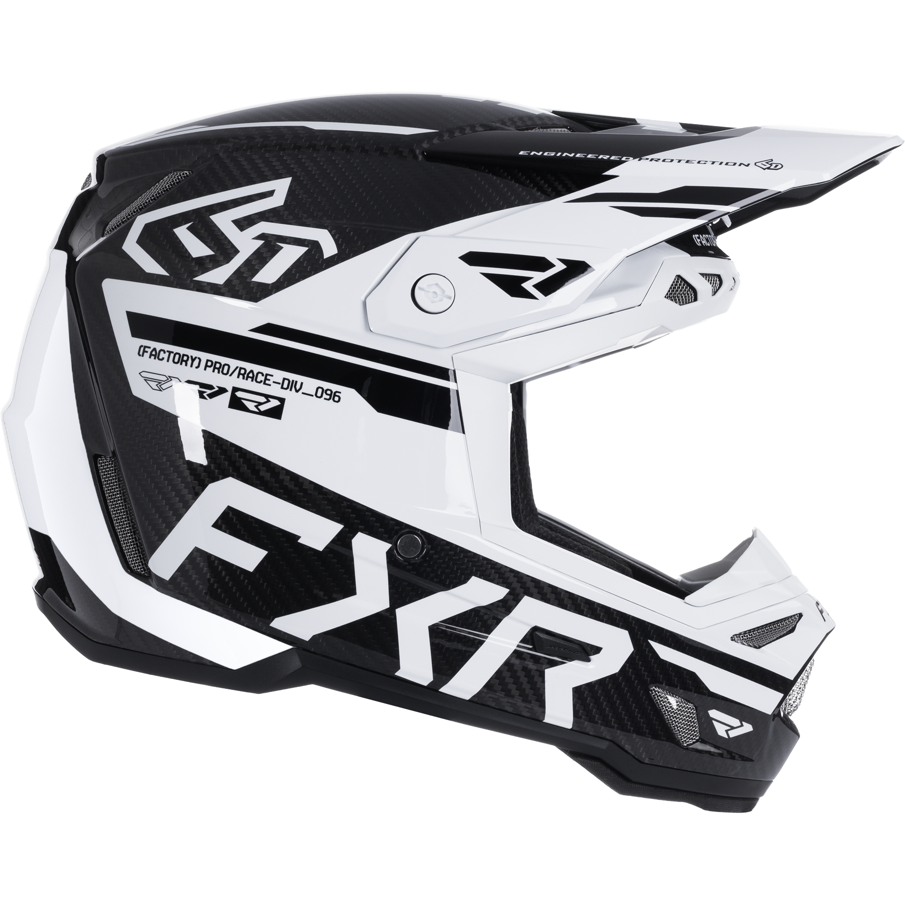 FXR 6D ATR-3 FIM Helmet 2026 White/Black