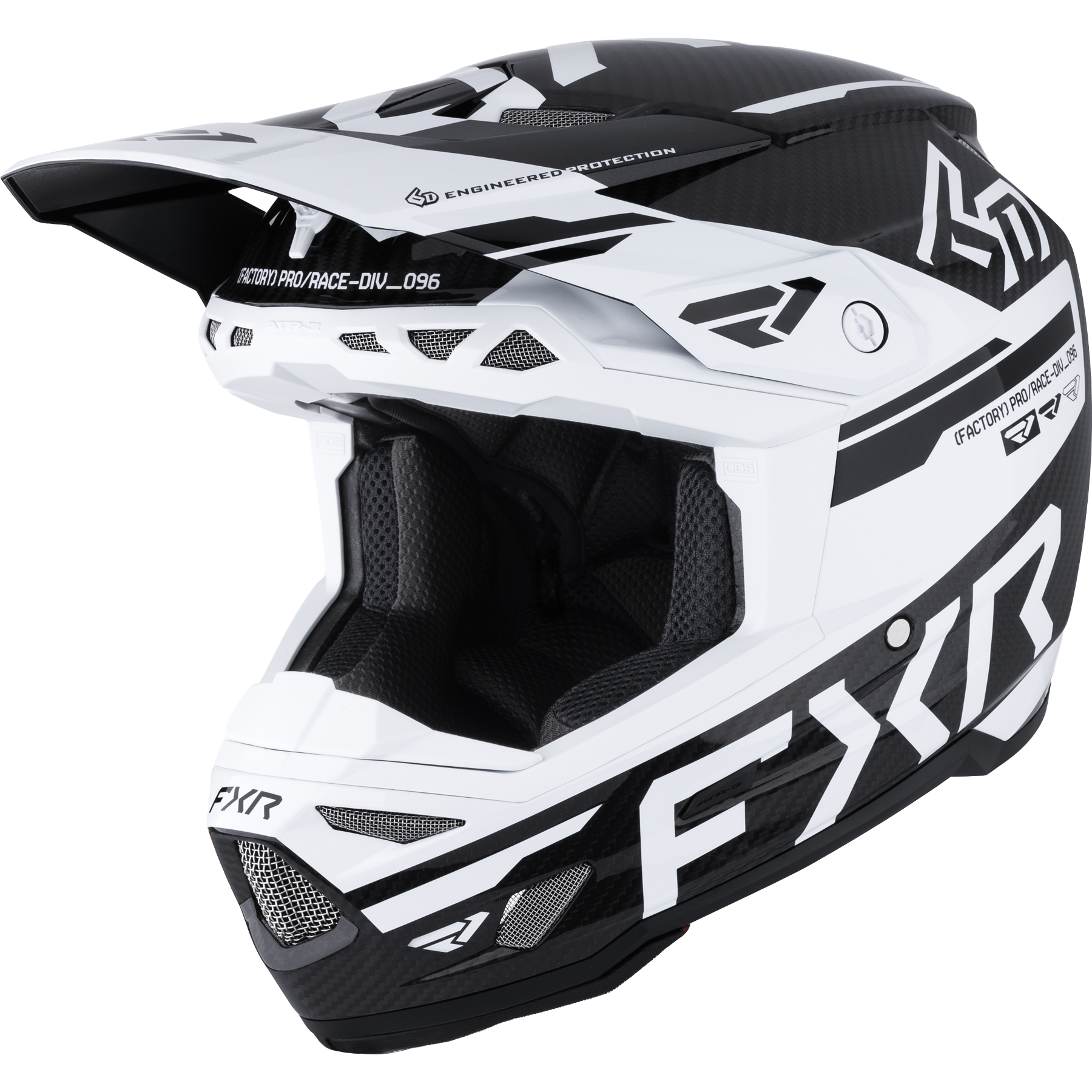 FXR 6D ATR-3 FIM Helmet 2026 White/Black