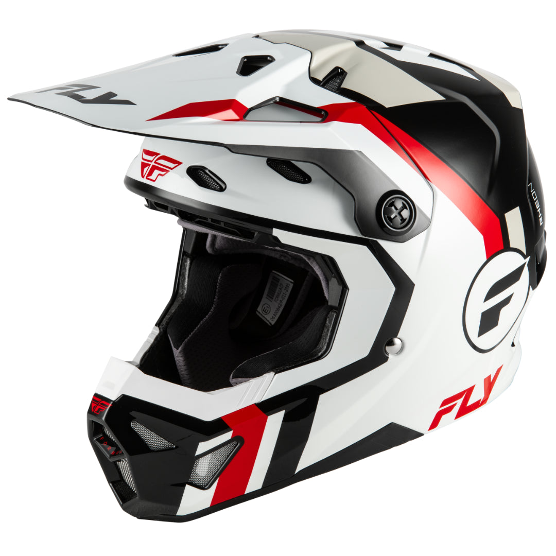 Fly Formula CP Seal MX Helmet White/Black/Red