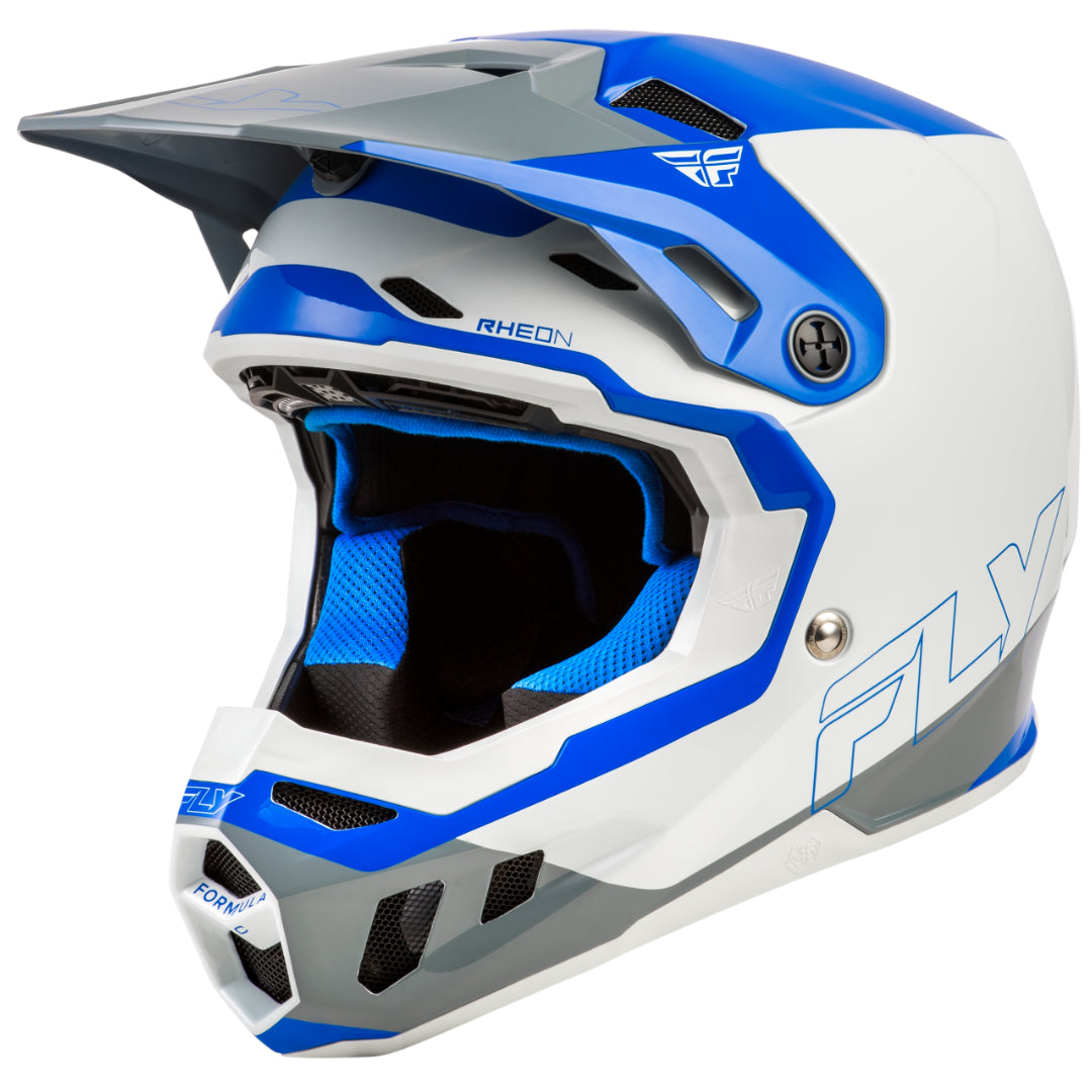 Fly Formula CC Glide MX Helmet Blue/Light Grey/Grey
