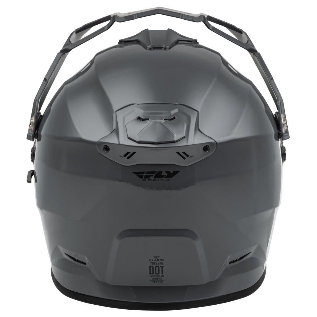 Fly Trekker Solid Adventure Helmet Grey