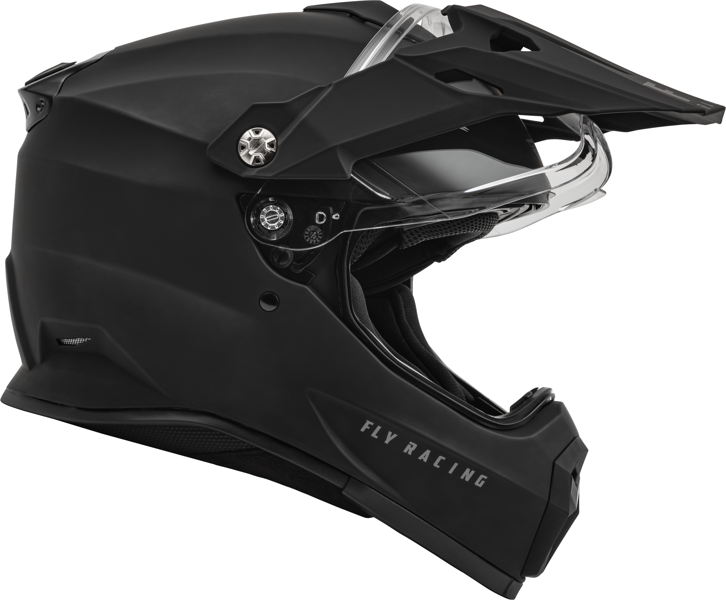 Fly Trekker Solid Adventure Helmet Matte Black