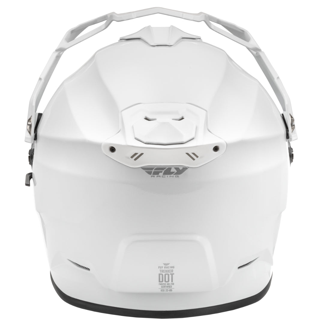Fly Trekker Solid Adventure Helmet White