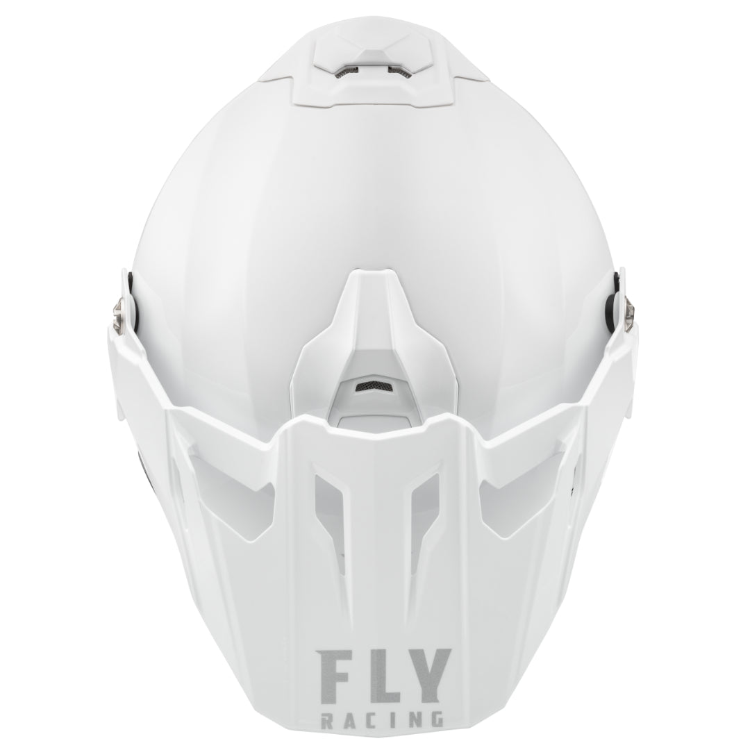 Fly Trekker Solid Adventure Helmet White