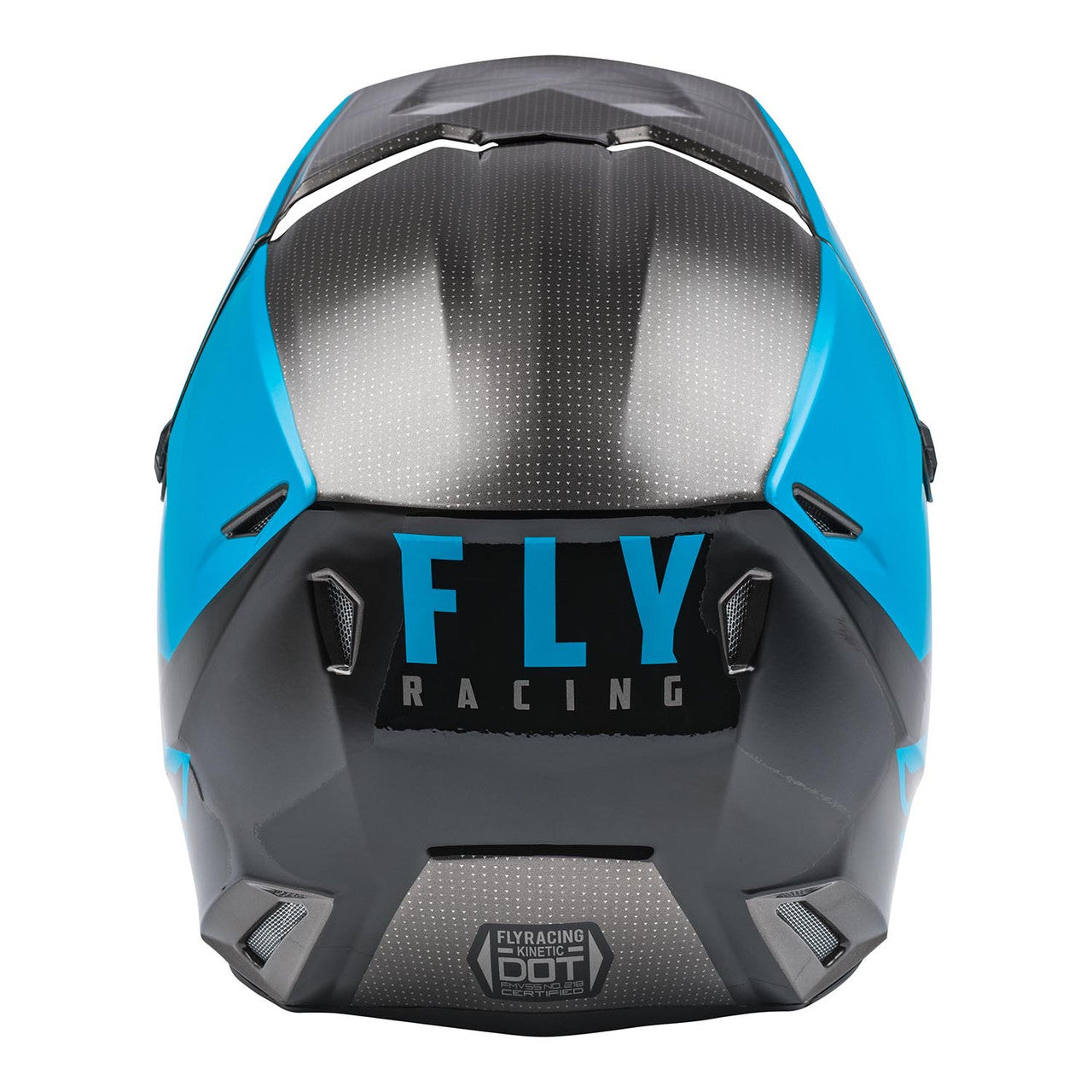 Fly Kinetic Straight Edge MX Helmet Blue/Grey/Black