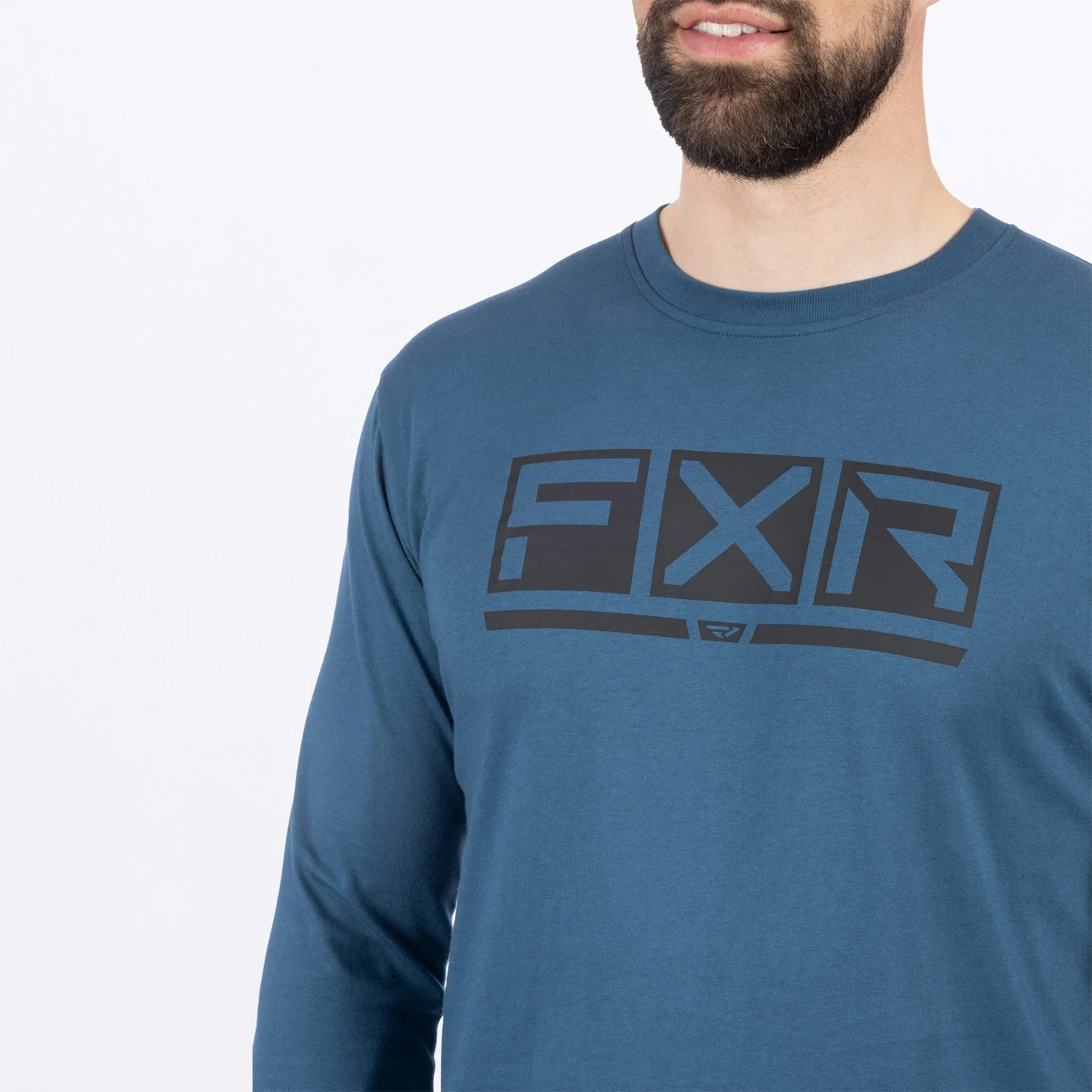 FXR M Podium Premium  Longsleeve Tee Dark Steel/Black