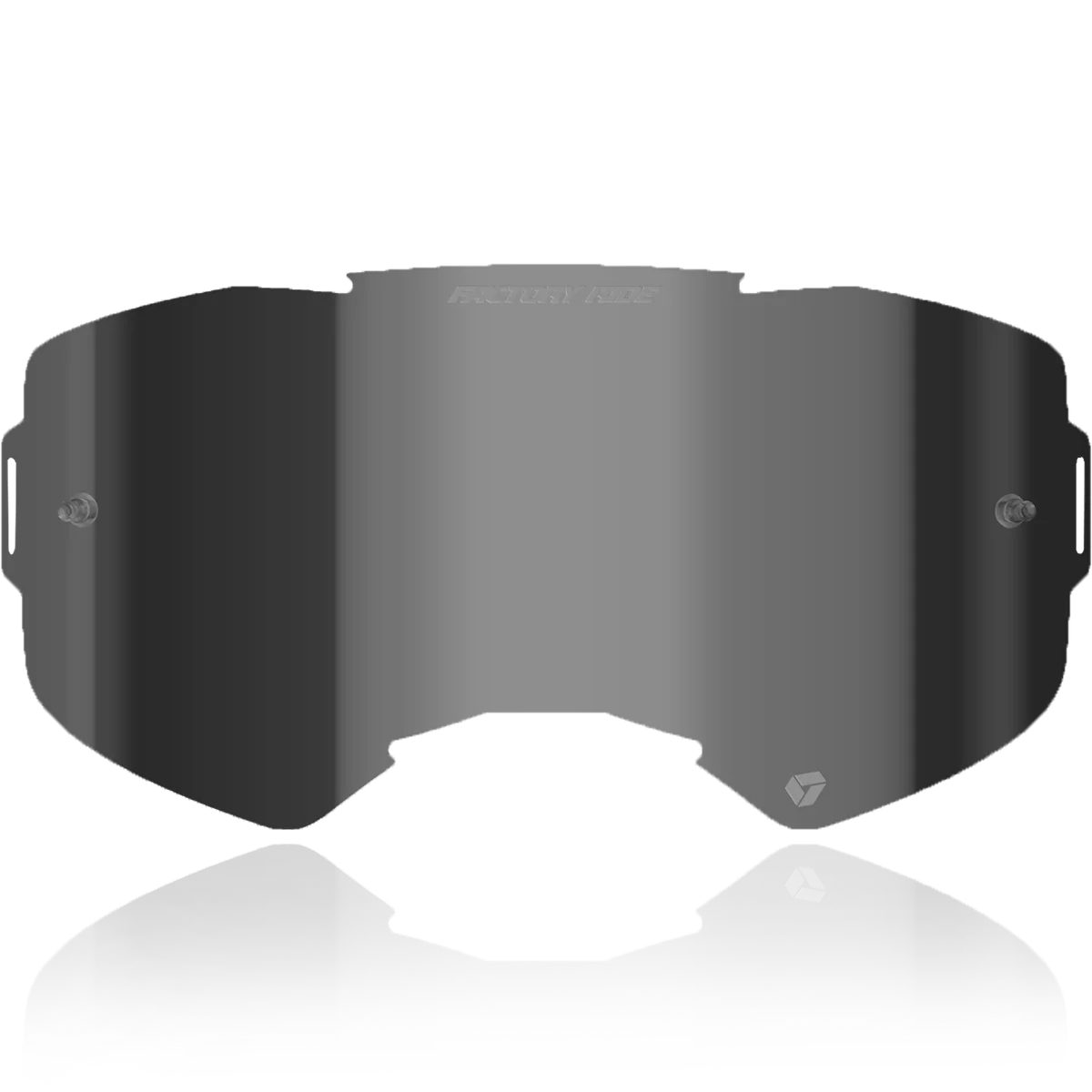 Factory Ride MX Single Lens With Tear Off Post - Smoke/Silver