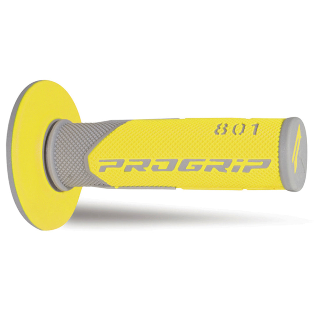 Pro Grip 801 Dual Density MX Grips Grey/Yellow