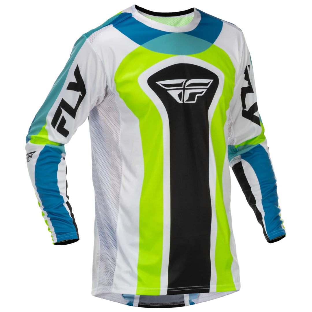 Fly Lite LE Current 2026 MX Jersey White/Lime/Blue