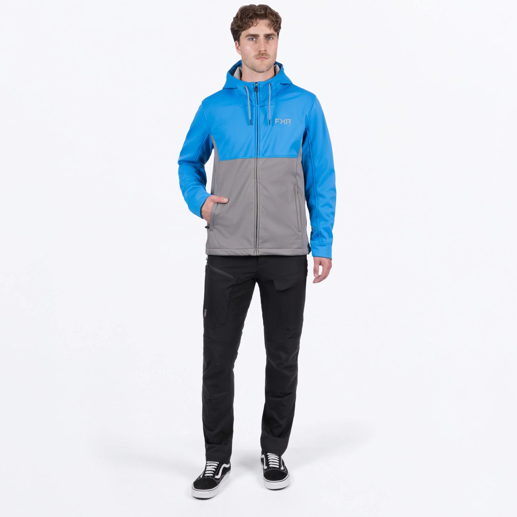 FXR Hydrogen Softshell Jacket MX Blue/Grey